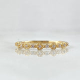 Anillo Carril De Flores 1.3gr / T6 1/4 / Oro 18K
