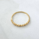 Anillo Carril De Flores 1.4gr / T7 3/4 / Oro 18K ©