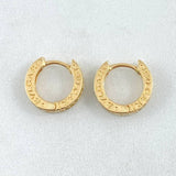 Candongas Rustico 2.4gr / 1.2cm / Oro 18K ©