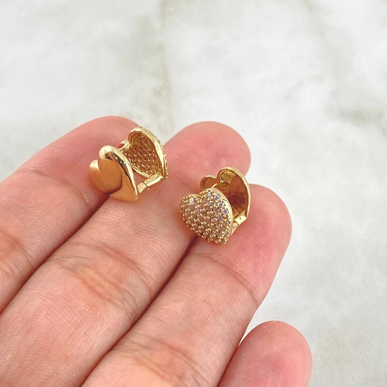 Candongas Corazon 4.6gr / 1cm / Oro 18K ©