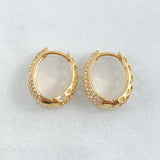 Candongas Dali Basteada 2.4gr / 1.5cm / Oro 18K
