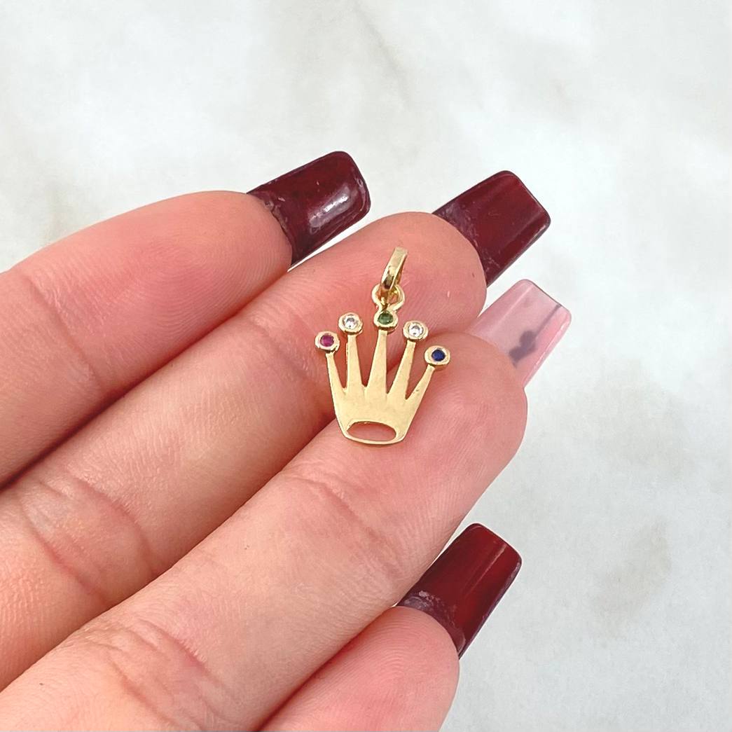 Dije Corona 0.8gr / 2cm / Oro 18K ©