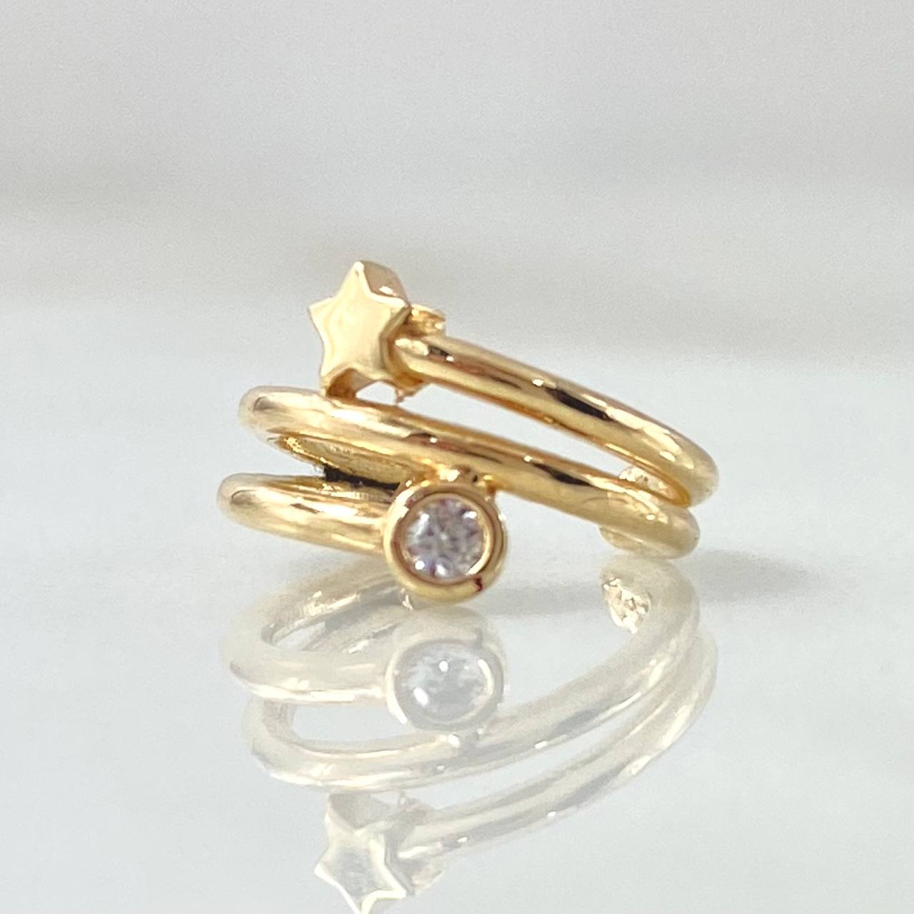 Piercing Earcuff Estrella 1gr / 1cm / Oro 18K ©