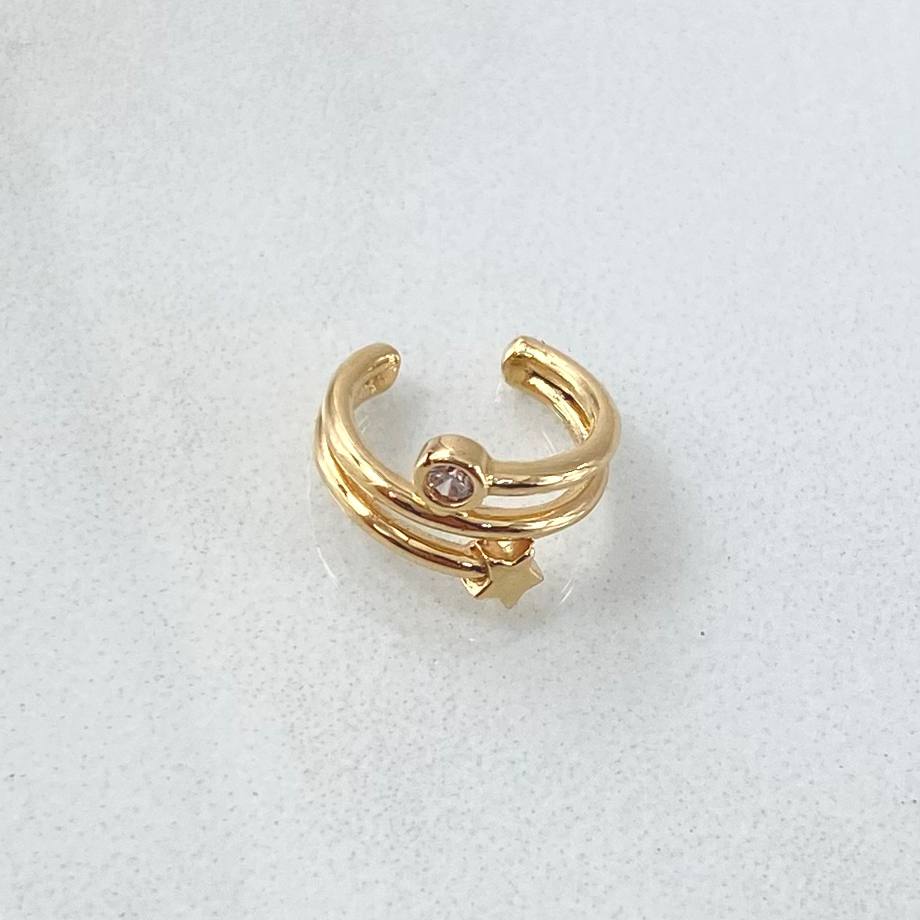 Piercing Earcuff Estrella 1gr / 1cm / Oro 18K ©
