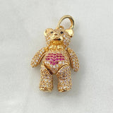 Dije Oso Articulado Corazón 7.95gr / 3.2cm / Oro 18K