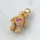 Dije Oso Articulado Corazón 7.95gr / 3.2cm / Oro 18K