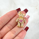 Dije Oso Articulado Corazón 7.95gr / 3.2cm / Oro 18K