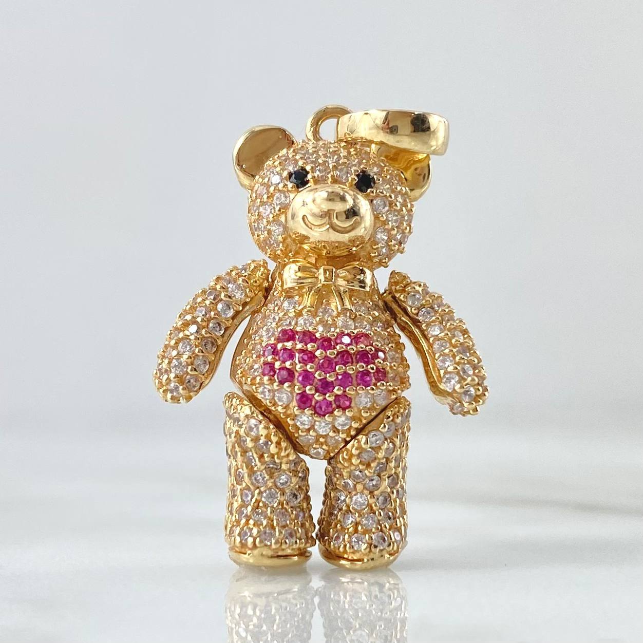 Dije Oso Articulado Corazón 7.95gr / 3.2cm / Oro 18K