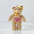 Dije Oso Articulado Corazón 7.95gr / 3.2cm / Oro 18K