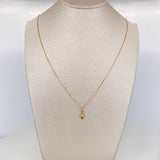 Set Cadena Veneciana + Dije Mapa Esmeralda 04Pts / 1.25 g / 45 cm Oro Amarillo 18K