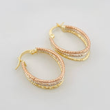 Candongas Amster 2.6 g / 3.5 cm Tres Oros 18K