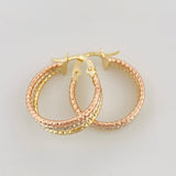 Candongas Grecia 1.7 g / 2 cm Tres Oros 18K