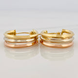 Candongas Aleja 2.85 g / 3.5 cm Tres Oros 18K