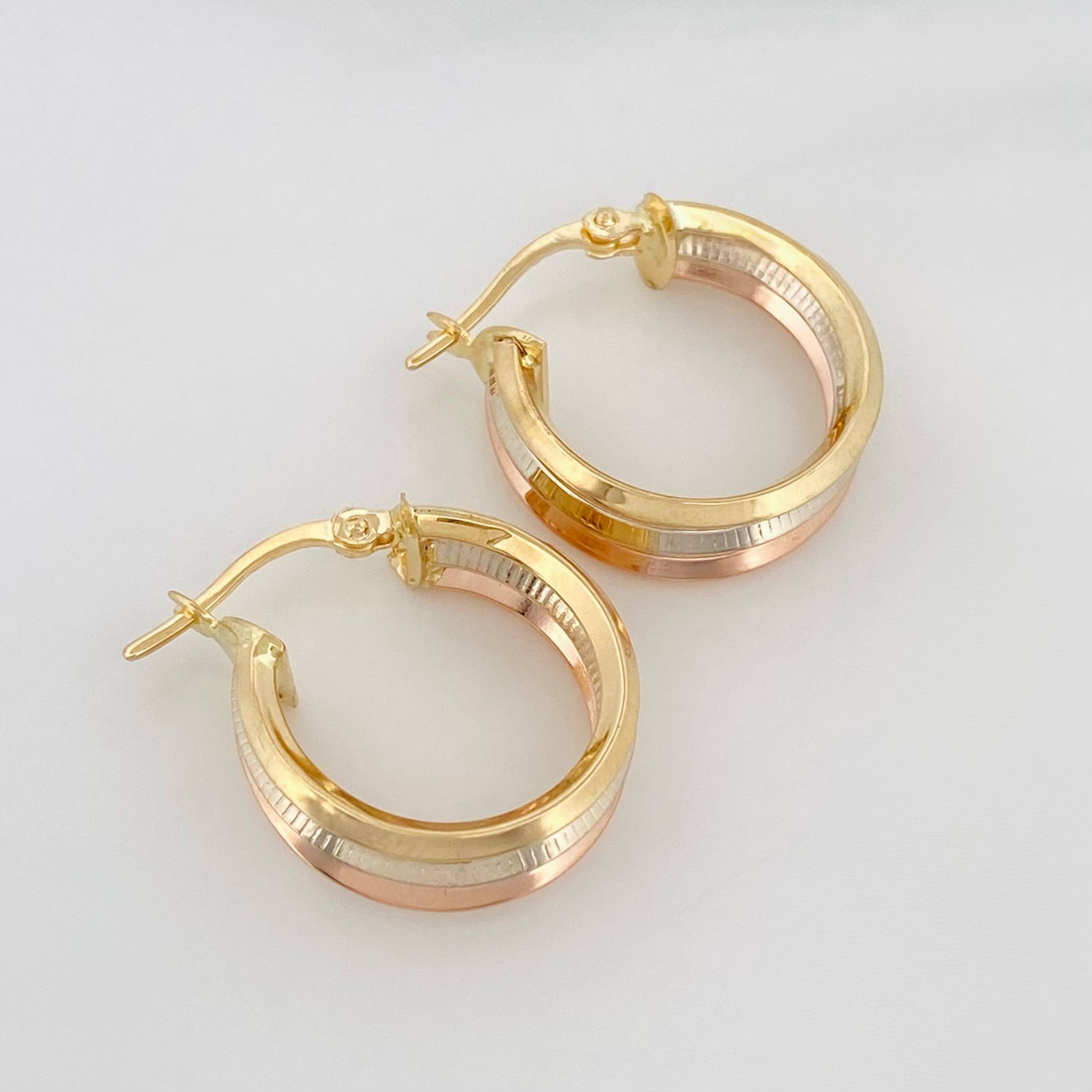 Candongas Aleja 2.85 g / 3.5 cm Tres Oros 18K