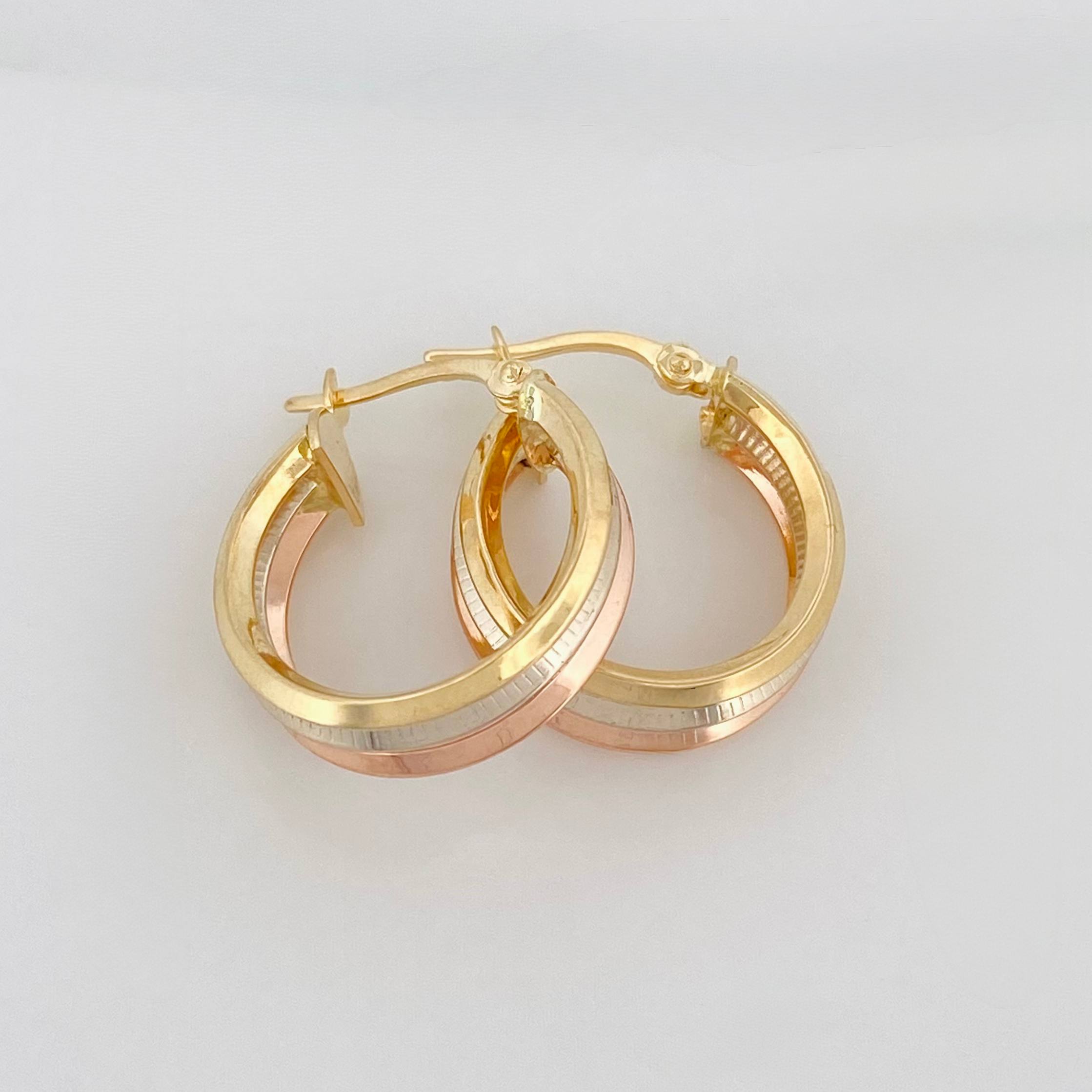 Candongas Aleja 2.85 g / 3.5 cm Tres Oros 18K