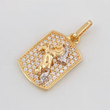 Dije Caballo 2.55 g / 2.3 cm Tres Oros 18K