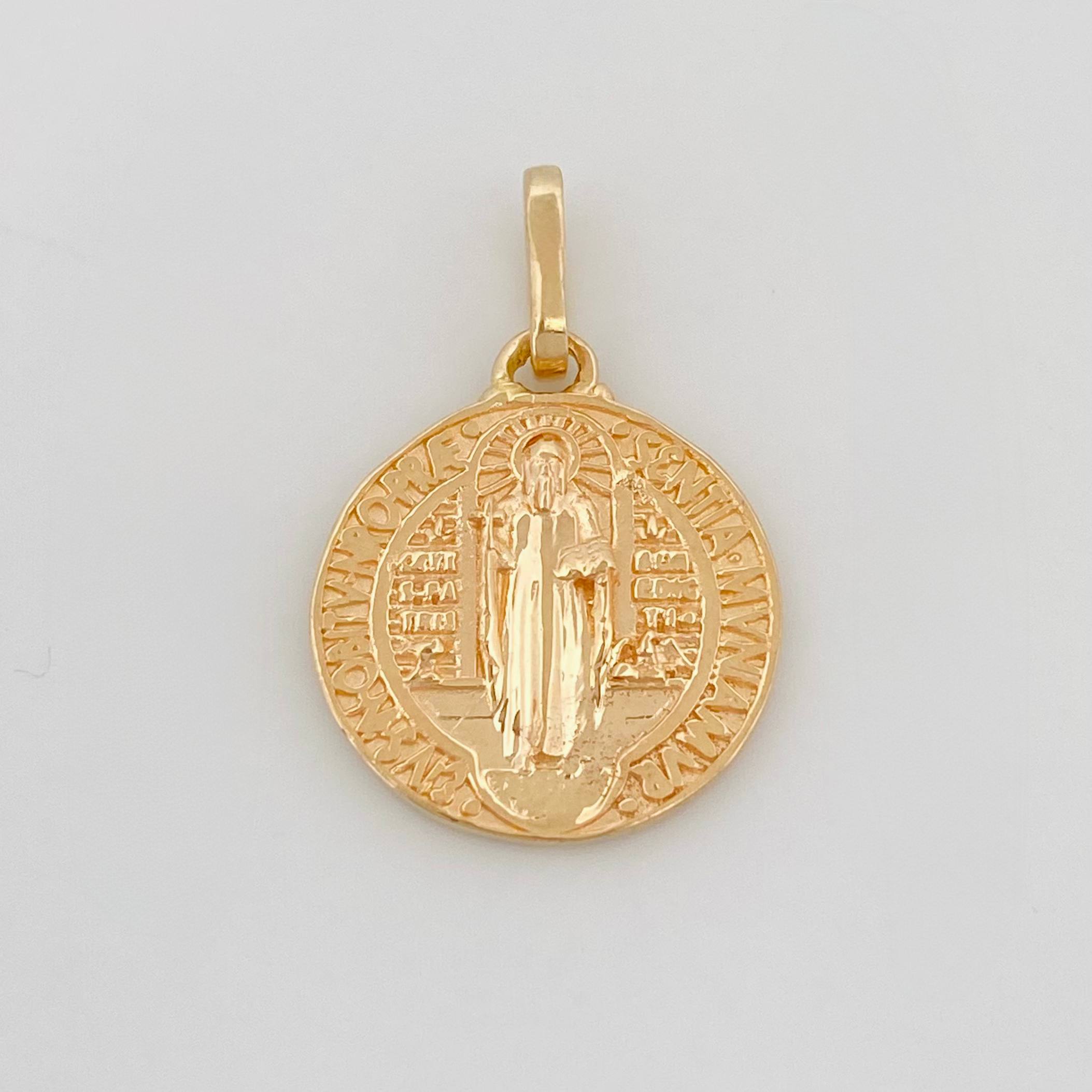Dije San Benito 2.25 g / 2.5 cm Oro Amarillo 18K