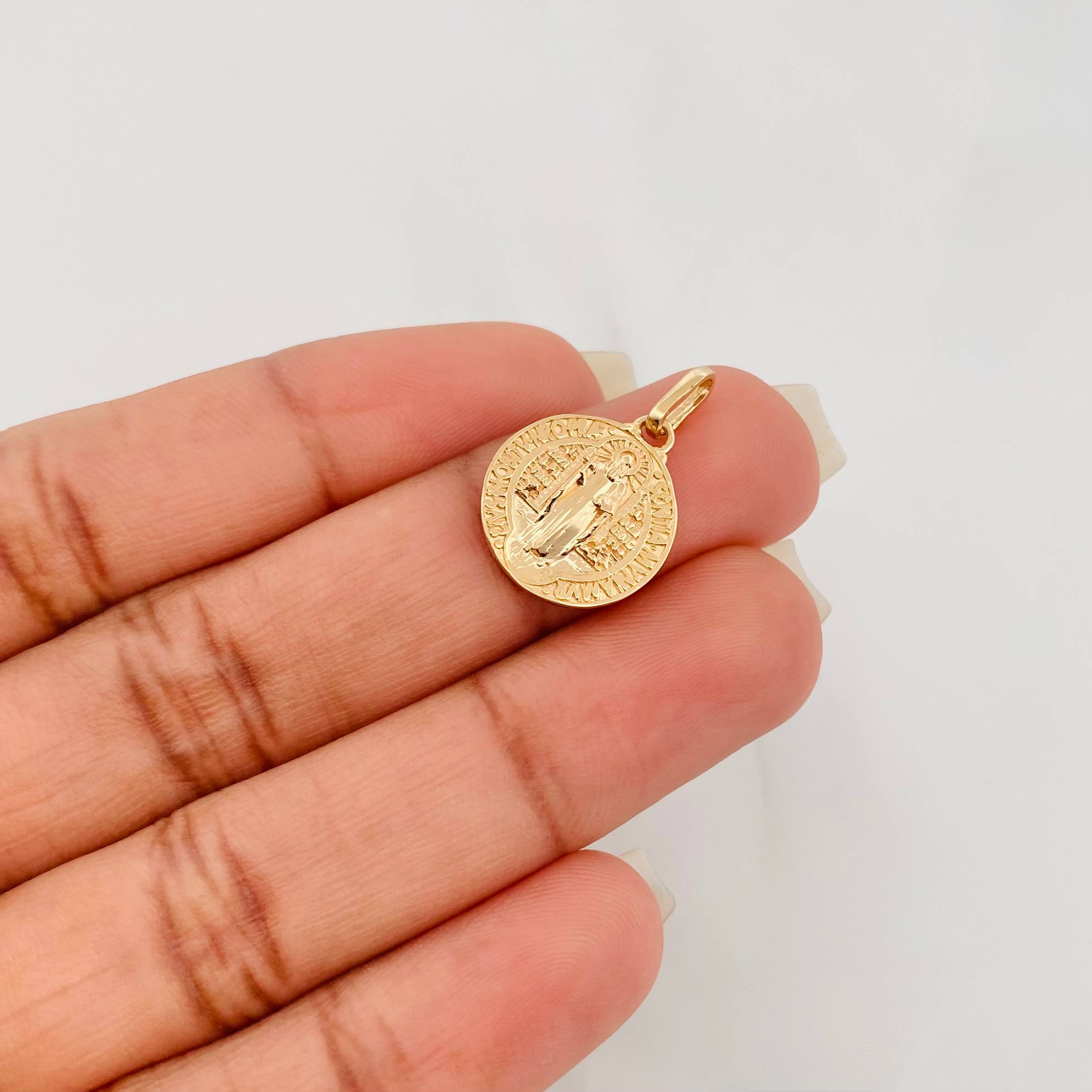 Dije San Benito 2.25 g / 2.5 cm Oro Amarillo 18K