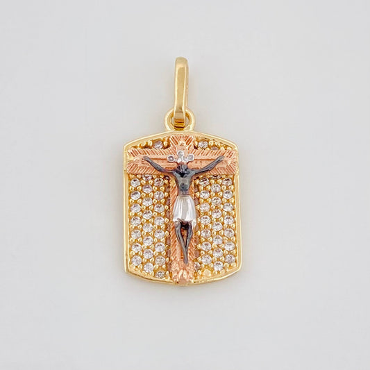 Dije Cristo 2.7 g / 2 cm Tres Oros 18K