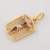 Dije Cristo 2.7 g / 2 cm Tres Oros 18K