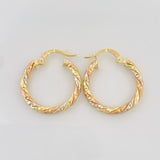 Candongas Rox 1.8 g / 2 cm Tres Oros 18K