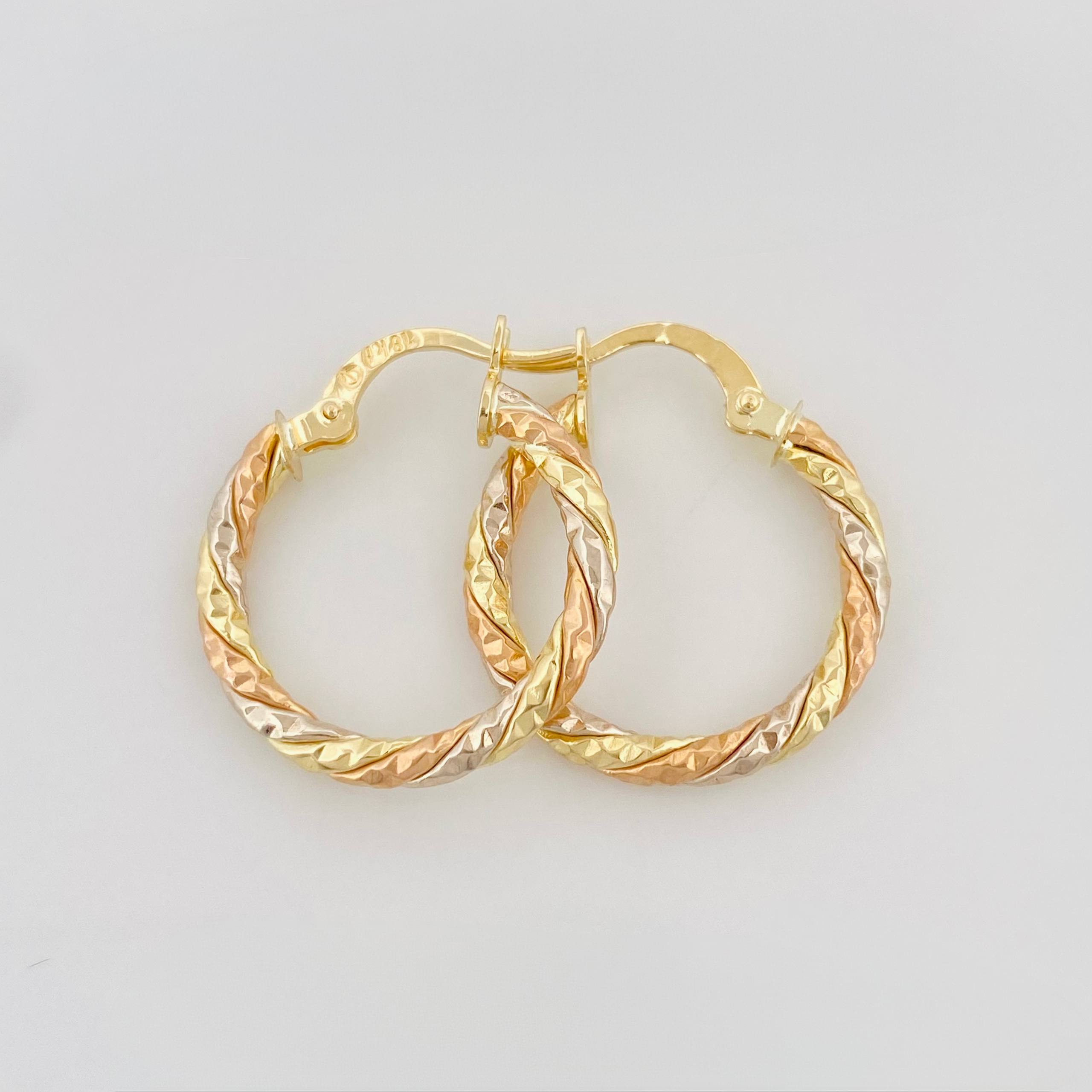 Candongas Rox 1.8 g / 2 cm Tres Oros 18K