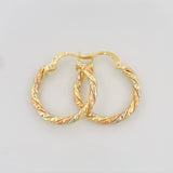 Candongas Rox 1.8 g / 2 cm Tres Oros 18K