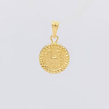 Dije Letra H Marco Bordeado 0.55g / 1.7cm Oro Amarillo 18K