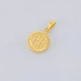 Dije Letra H Marco Bordeado 0.55g / 1.7cm Oro Amarillo 18K