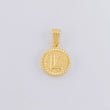 Dije Letra L Marco Bordeado 0.55g / 1.7cm Oro Amarillo 18K