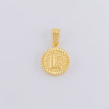 Dije Letra L Marco Bordeado 0.55g / 1.7cm Oro Amarillo 18K