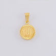 Dije Letra U Marco Bordeado 0.55g / 1.7cm Oro Amarillo 18K