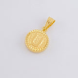 Dije Letra U Marco Bordeado 0.55g / 1.7cm Oro Amarillo 18K