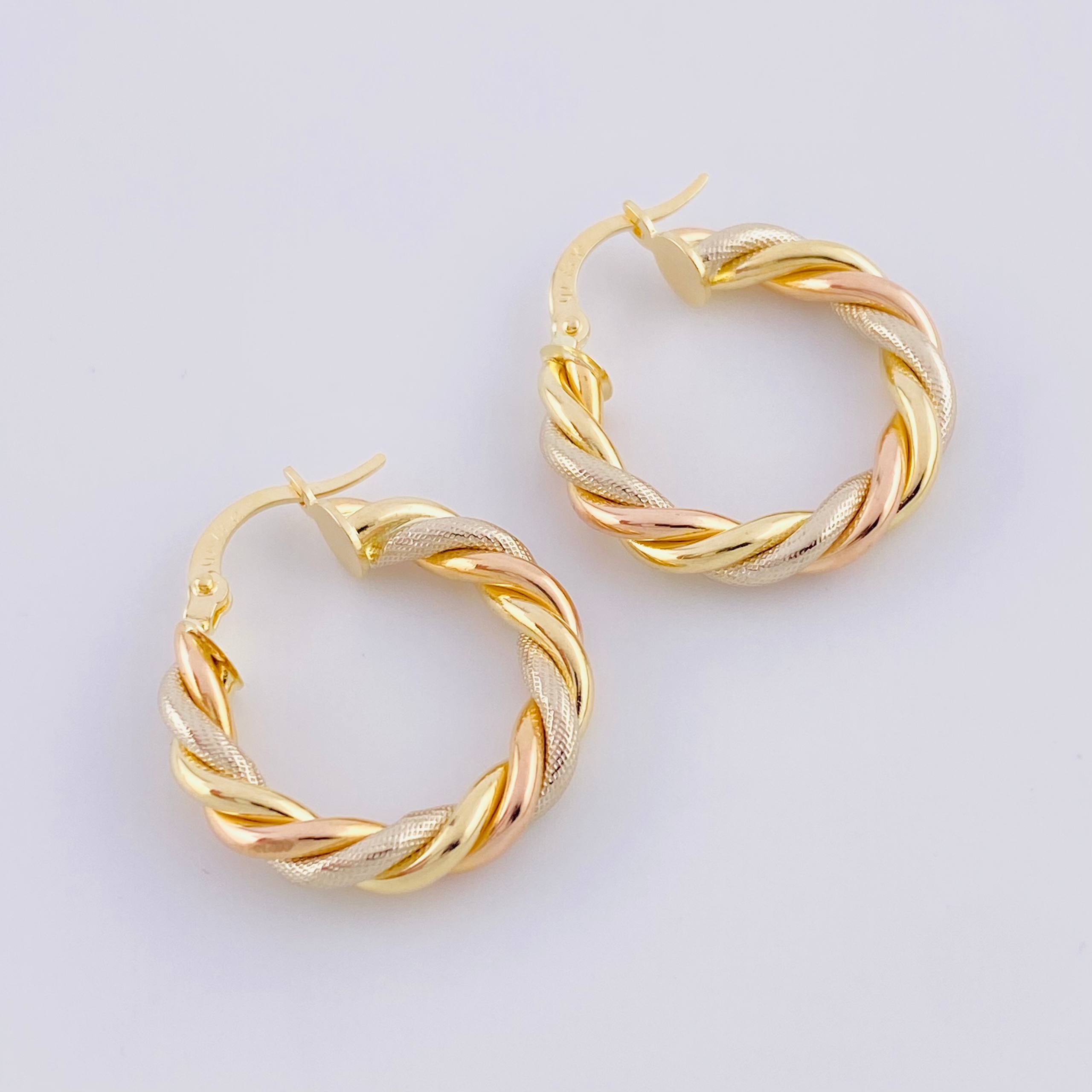 Candongas Mati 3.05g / 2.5cm Tres Oros 18K