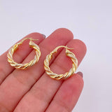 Candongas Mati 3.05g / 2.5cm Tres Oros 18K