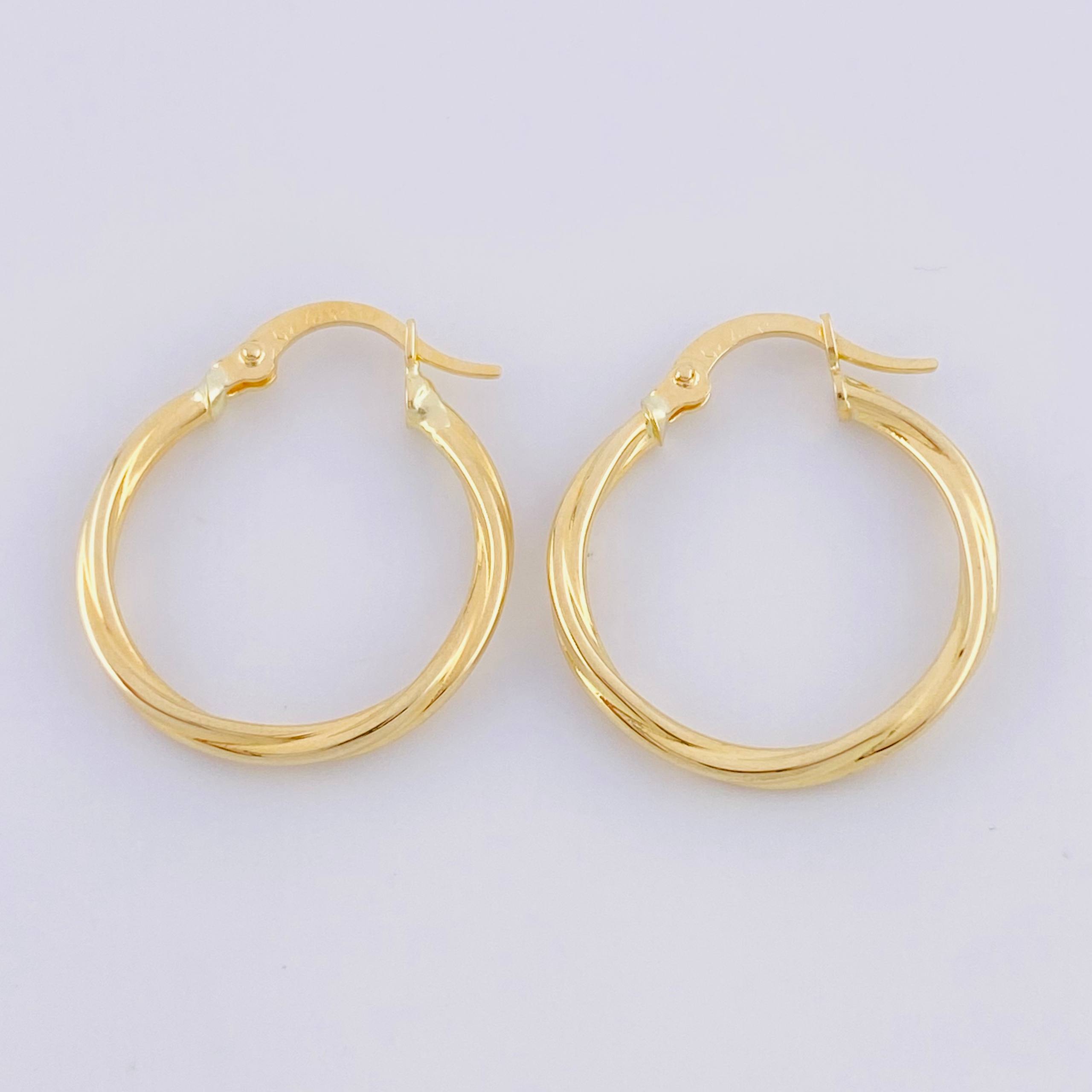 Candongas Mary 1.3g / 2.4cm Oro Amarillo 18K