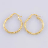 Candongas Mary 1.3g / 2.4cm Oro Amarillo 18K