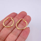 Candongas Mary 1.3g / 2.4cm Oro Amarillo 18K
