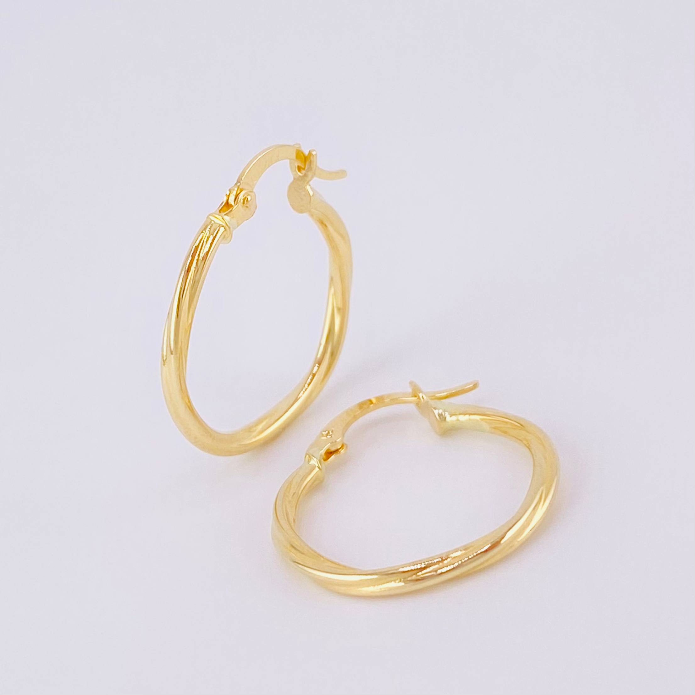 Candongas Mary 1.3g / 2.4cm Oro Amarillo 18K