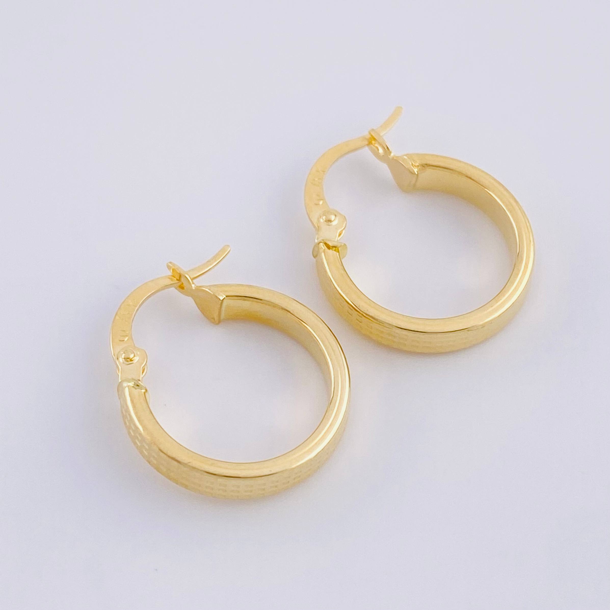 Candongas Nila 1.45g / 1.8cm Oro Amarillo 18K
