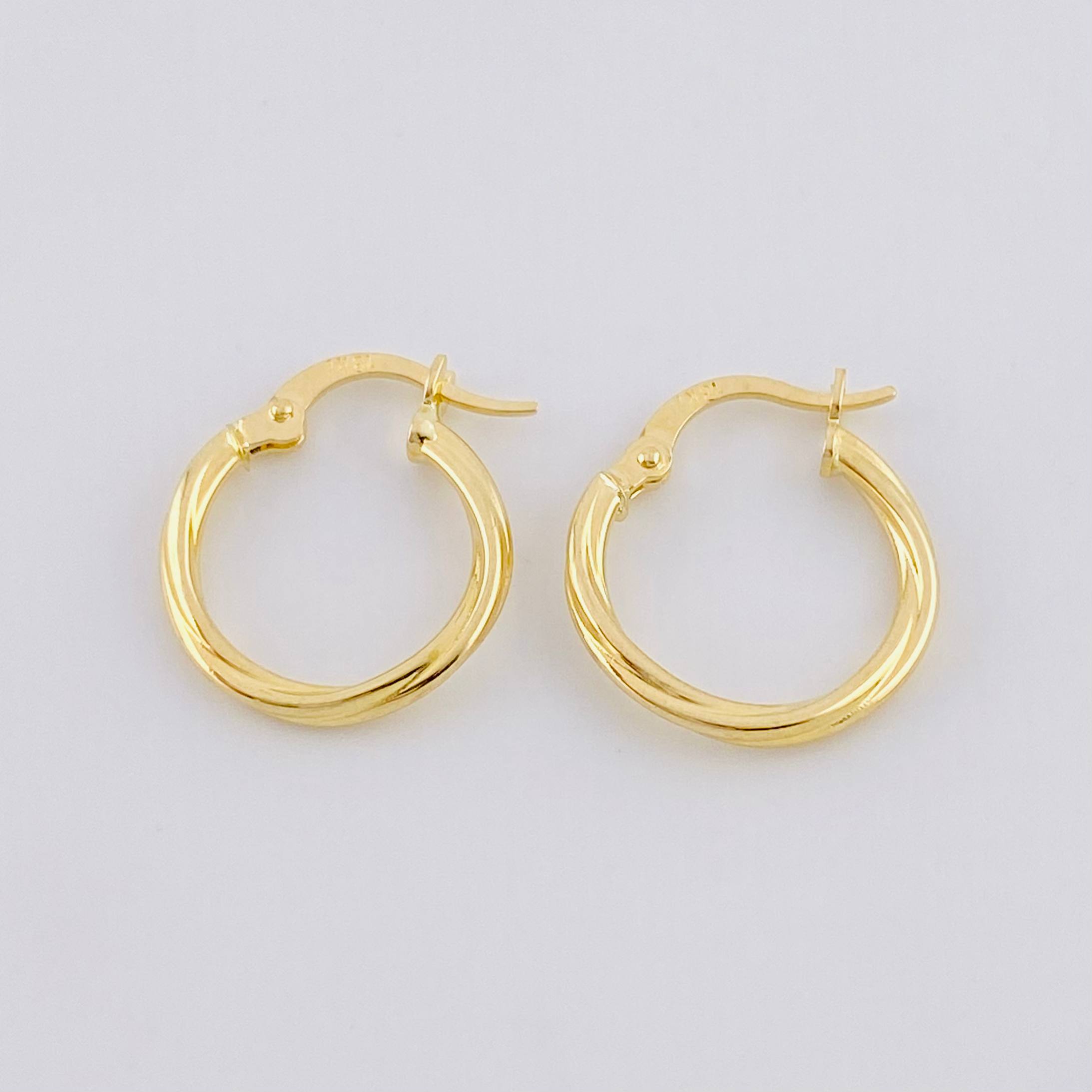 Candongas Mai 1.15g / 1.6cm Oro Amarillo 18K