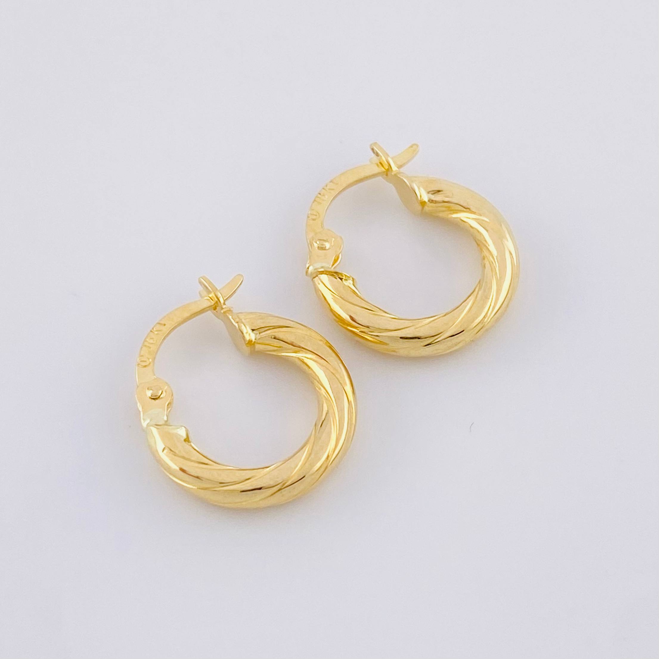 Candongas Mary 1.25g / 1.5cm Oro Amarillo 18K