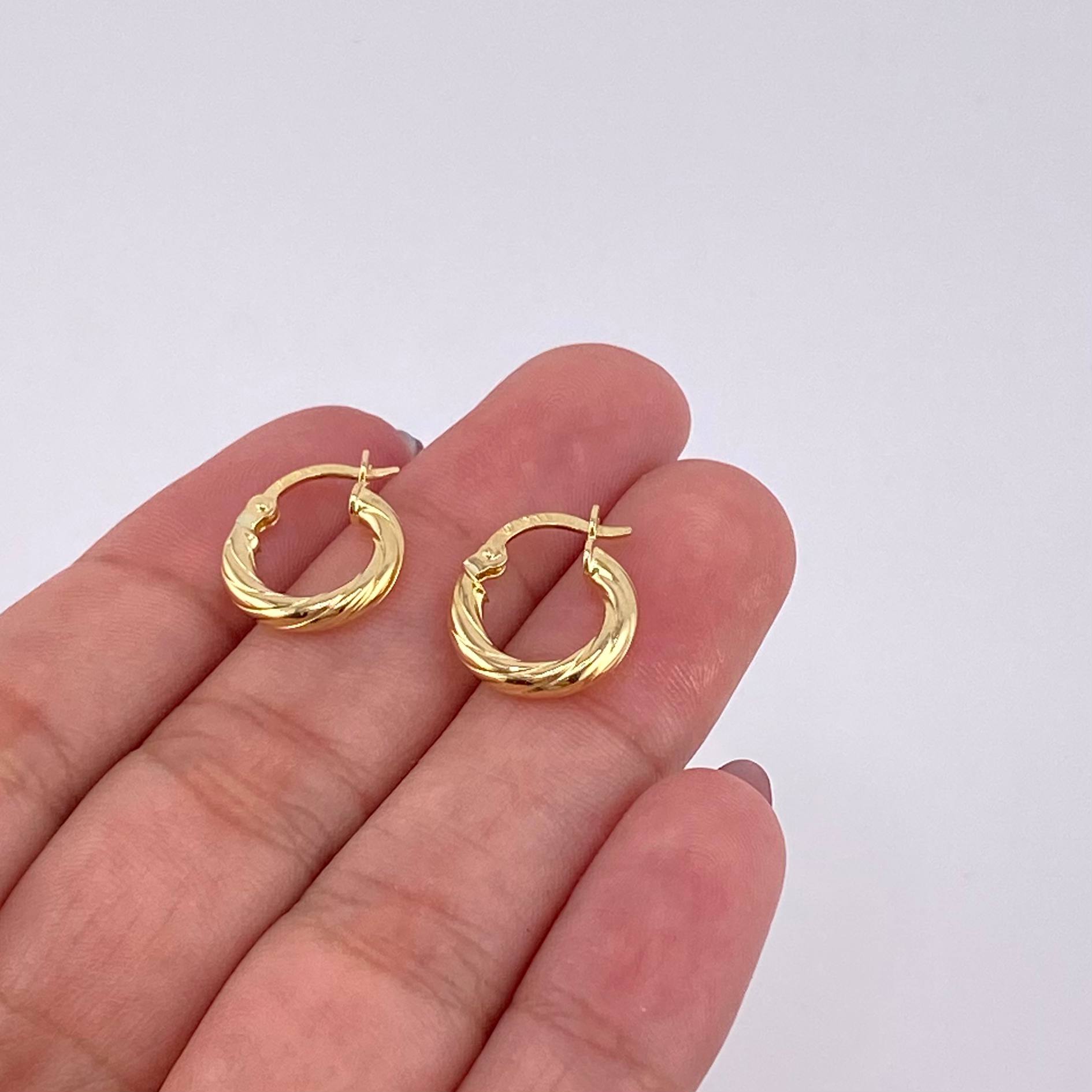 Candongas Mary 1.25g / 1.5cm Oro Amarillo 18K