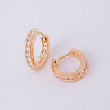 Candongas Carril en V 1.85g / 1.2cm Oro Rosa 18K