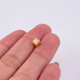 Herraje Trébol Diamantado 0.25g / 0.5cm Oro Amarillo 18K