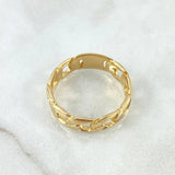 Anillo Cubano 6.55gr / T10 3/4 / Oro Amarillo 18K