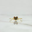Anillo Corazón Liso 1gr / T7  / Oro Amarillo 18K