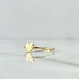 Anillo Corazón Liso 1gr / T7  / Oro Amarillo 18K