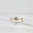 Anillo Solitario Apertura Bilateral 1.55gr / T6 1/2 / Circon Blanco Oro Amarillo 18K