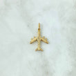 Dije Avión Liso 2.25gr / 2.7cm / Oro Amarillo 18K